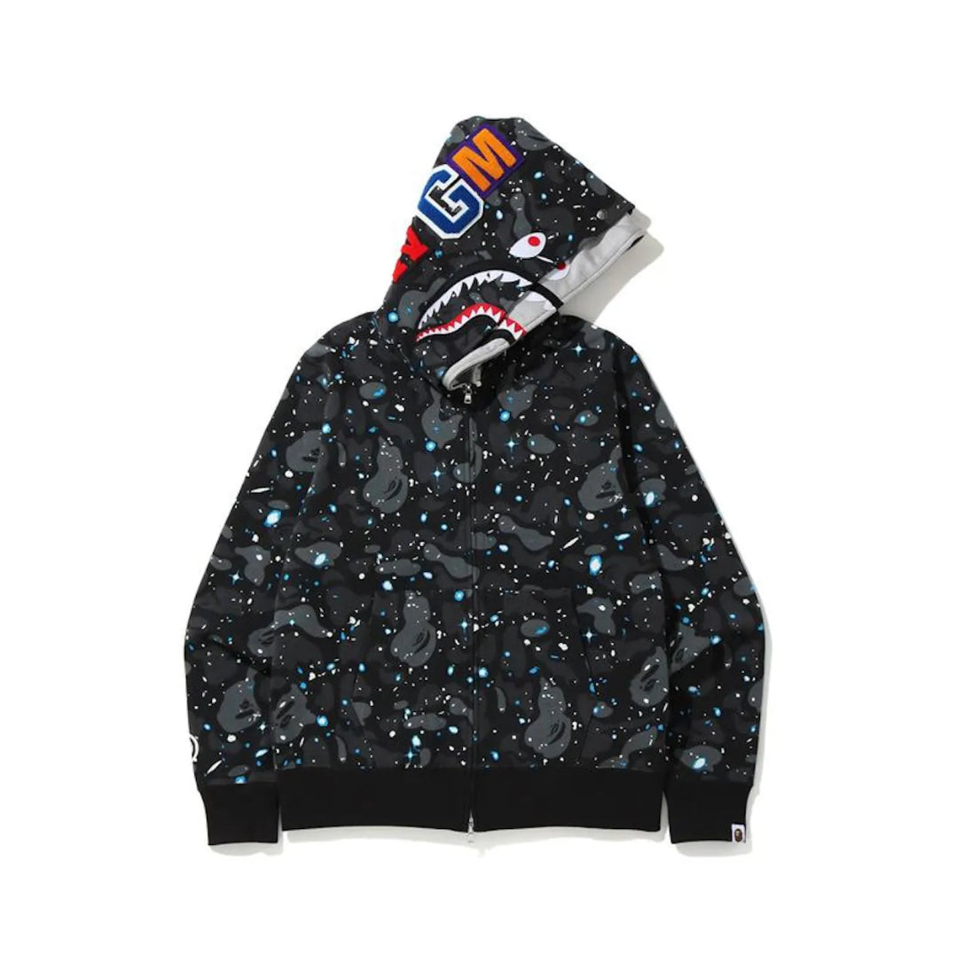 Bape Camo Shark Double Zip-Up Space