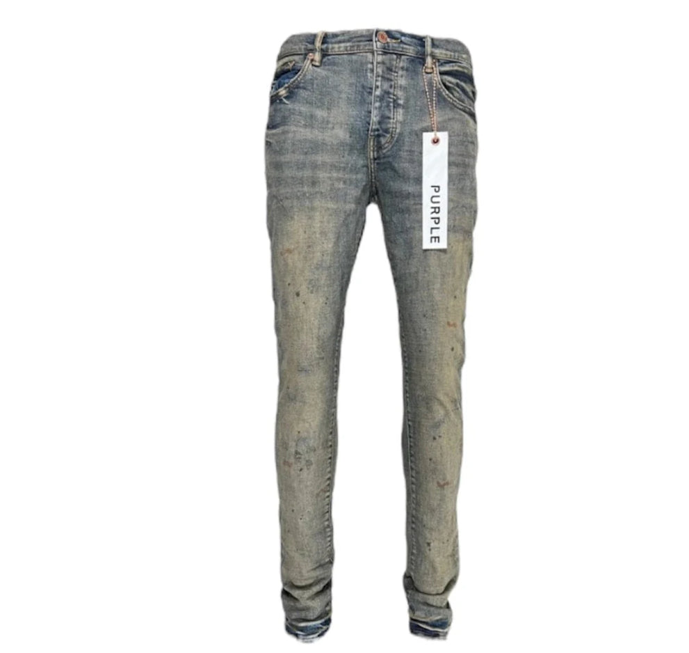 Purple Brand Industrial Worn Dirty Denim Jeans