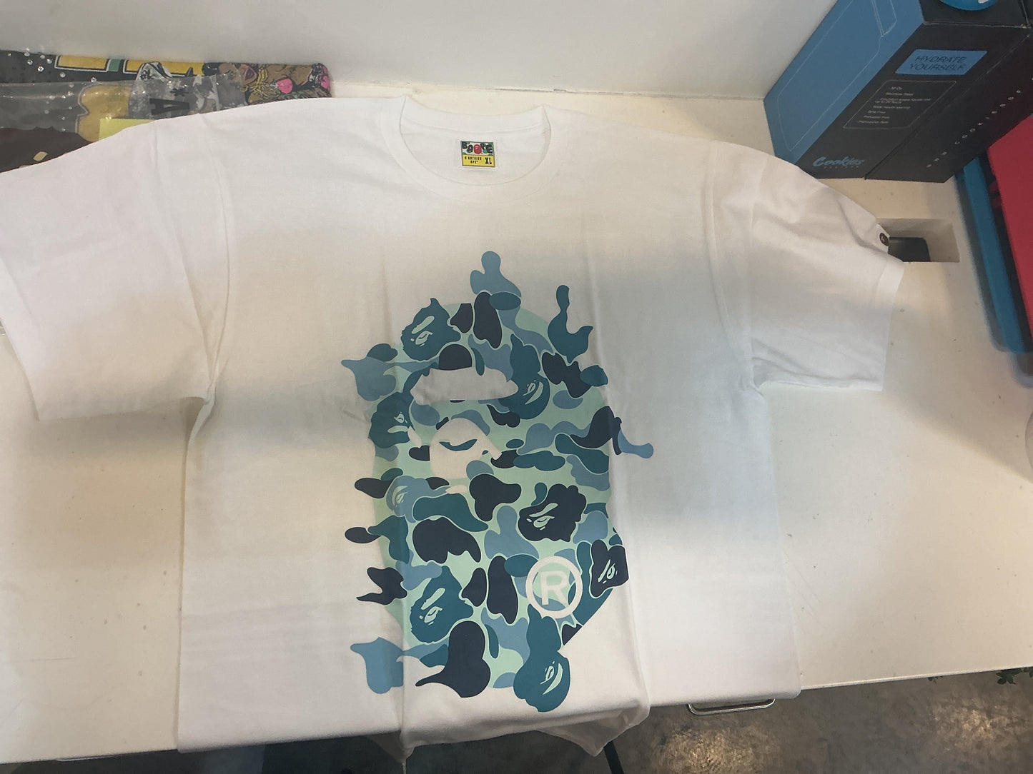 Bape Big Ape Head Tee Blue