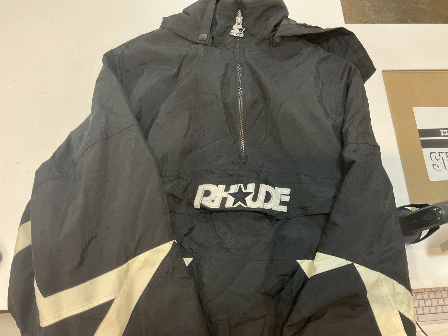 Rhude X STARTER Anorak Jacket Black/White