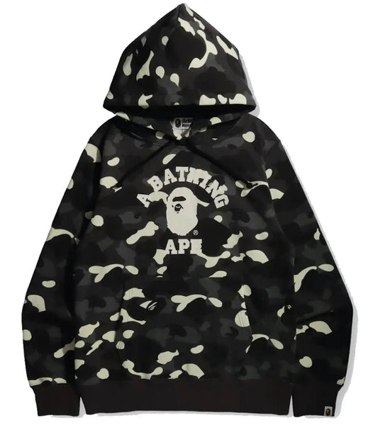 Bape College Logo Pullover Hoodie