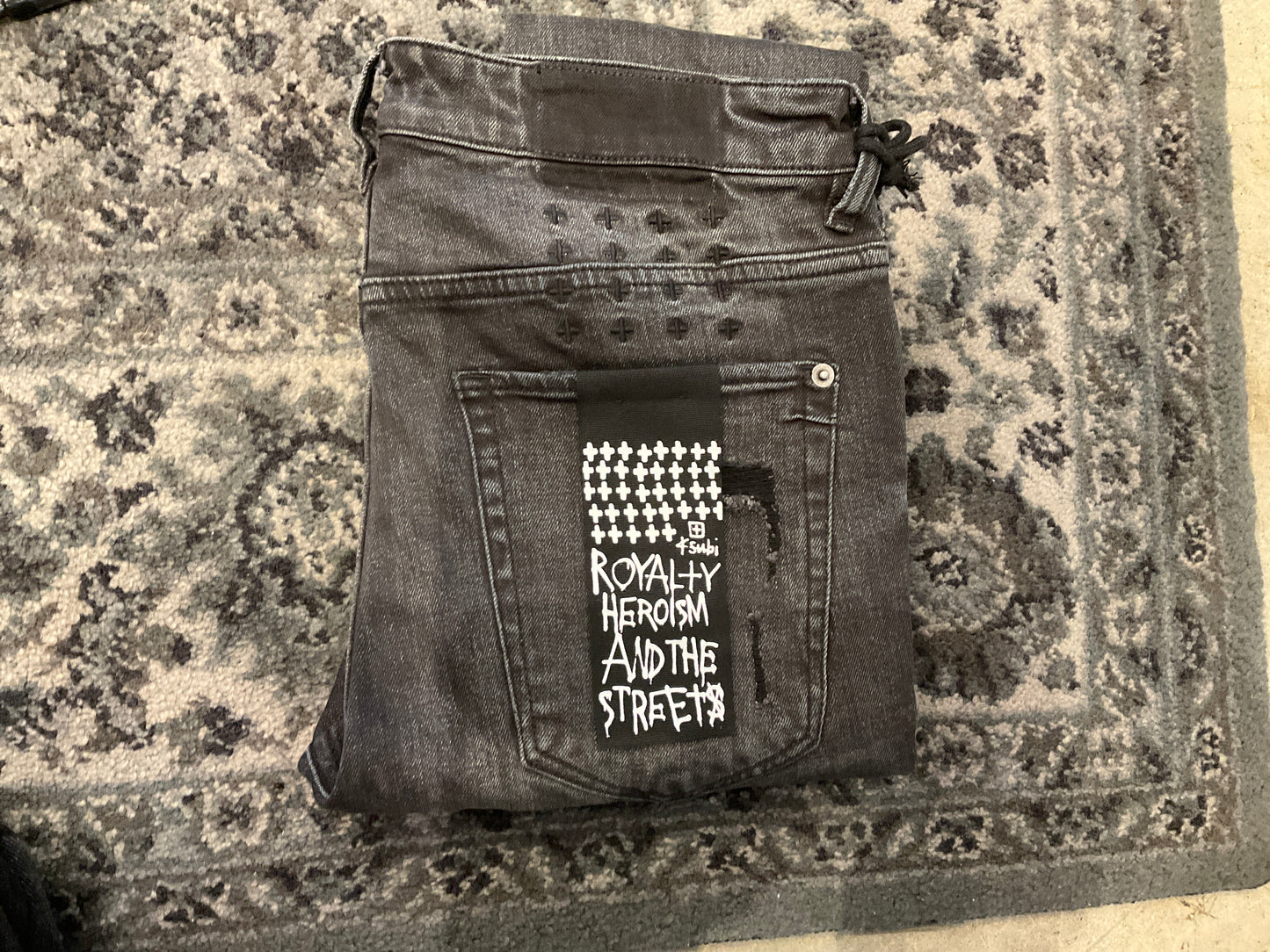 Ksubi Jean Black Dynamite Trashed