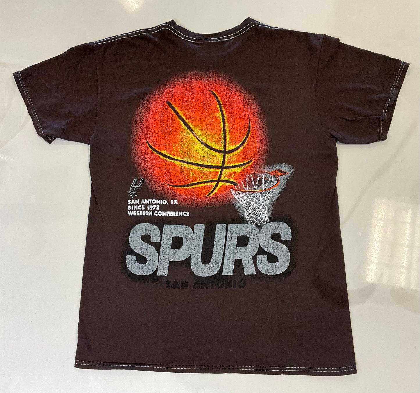 San Antonio Spurs Brown Heat Check ‘47 Vintage Tubular Tee