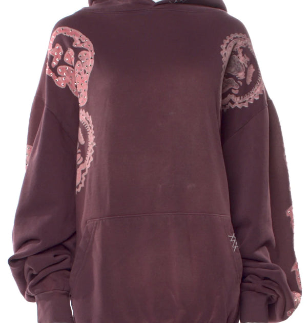 Alchemist Graphic Print Purple Wash Hoodie