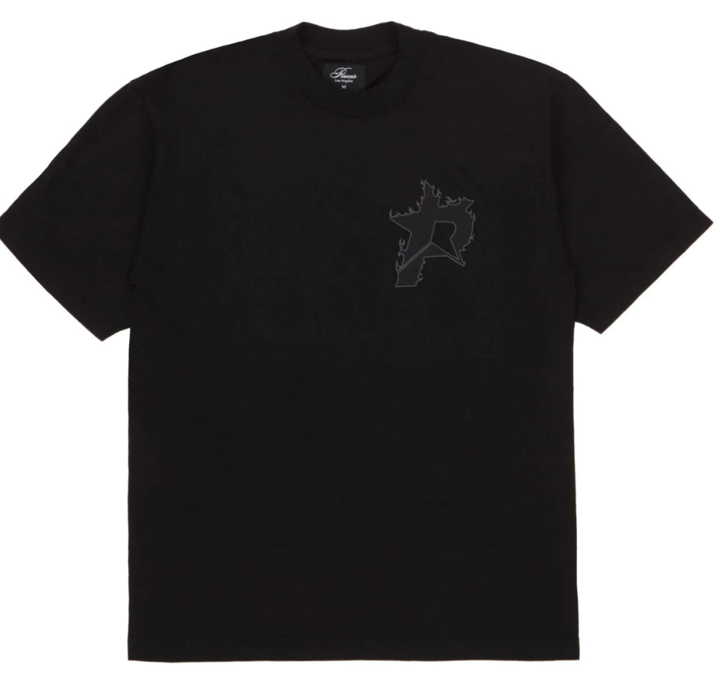 Pieces P Star Tee Black