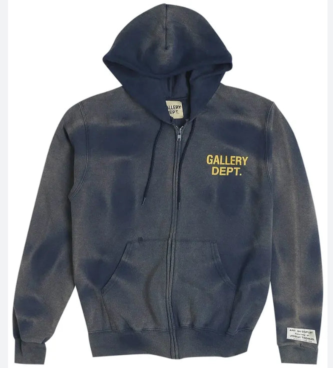 Gallery Dept. Navy Zip Hoodie