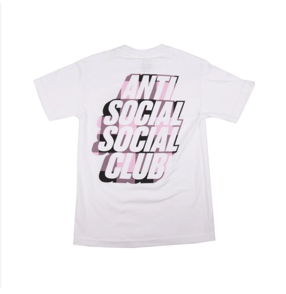 Anti Social Social Club Pink Plaid Tee