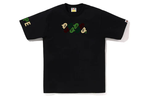 Bape Tee ABC Camo Mini Head Black