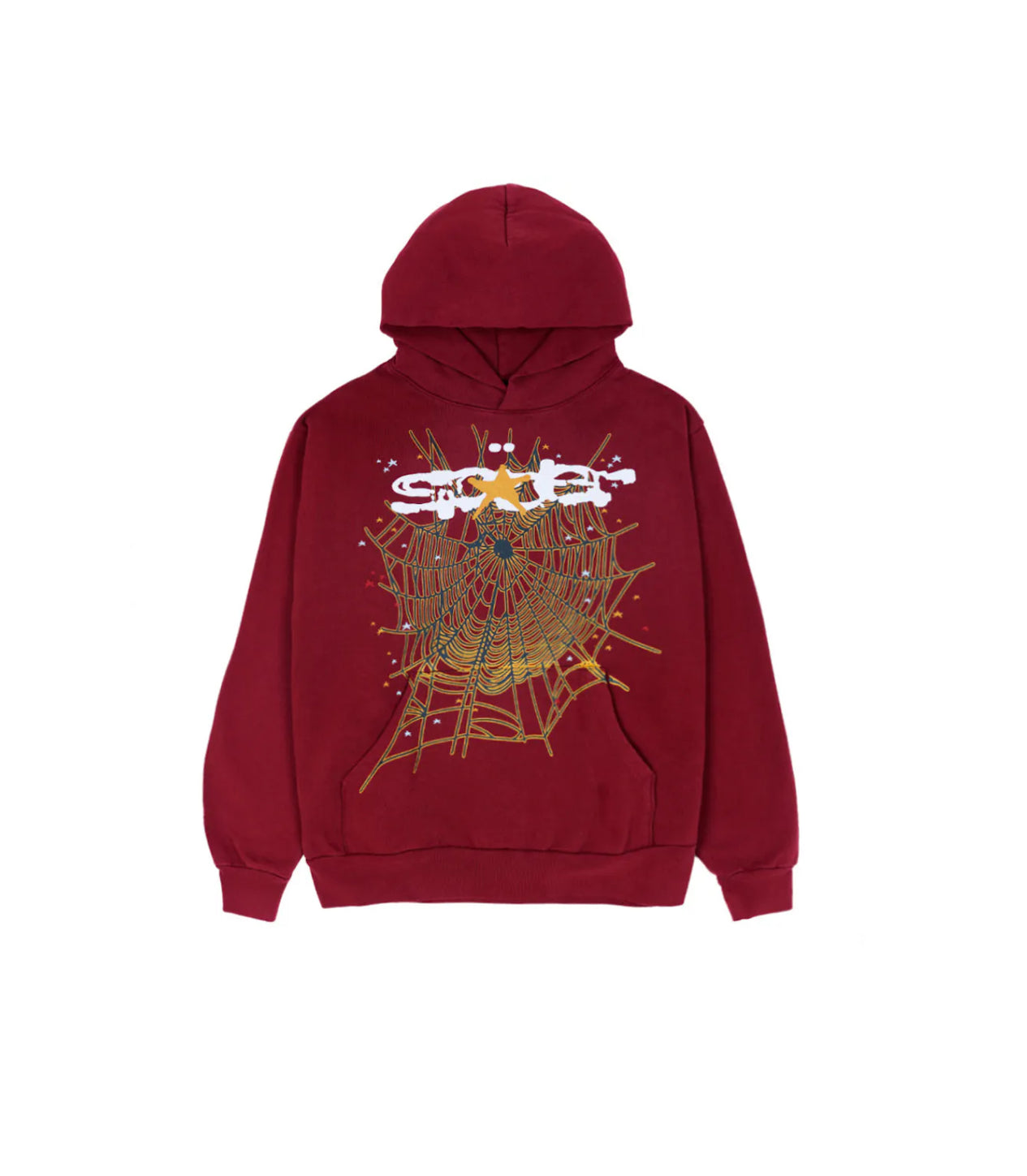 Sp5der Worldwide Maroon Hoodie