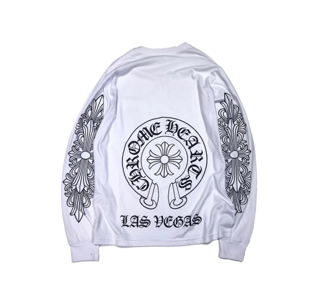 Chrome Hearts Las Vas L/S White