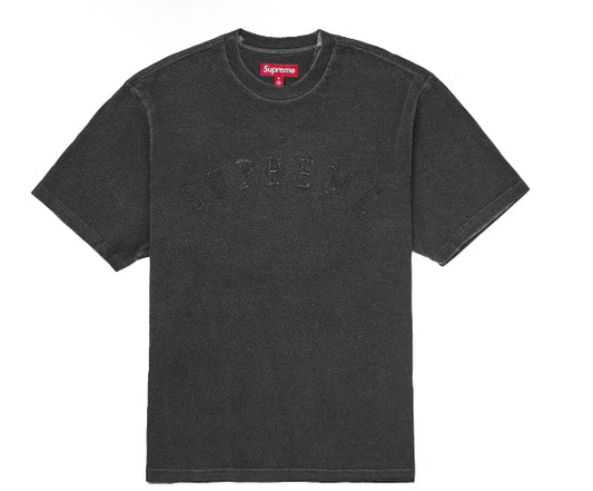 Supreme Overprint Washed Black S/S Top