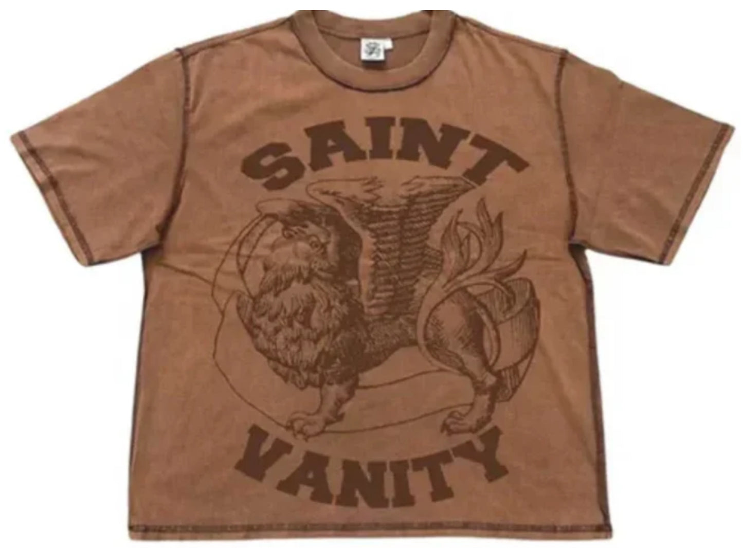Saint Vanity Brown Griffin Tee