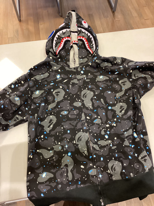 Bape space camo zip up