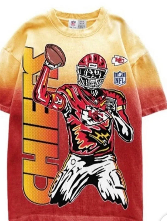 Warren Lotas x NFL Patrick Mahomes Cream tee shirt