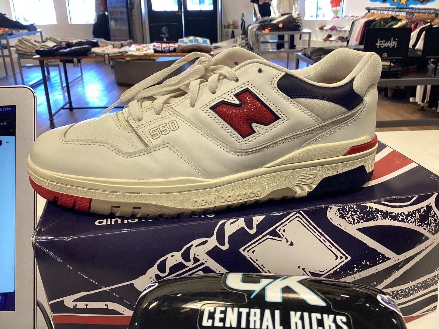 New Balance 550 Aime Leon Dore White/Navy/Red *USED*