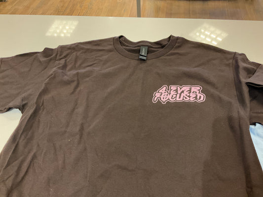 4Ef Classic Logo Tee Brown