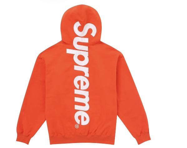 Supreme Appliqué Hooded Sweatshirt Orange