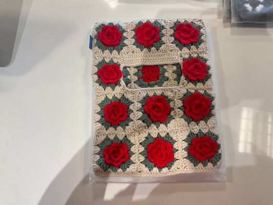 3D Rose Crochet Cat Mask