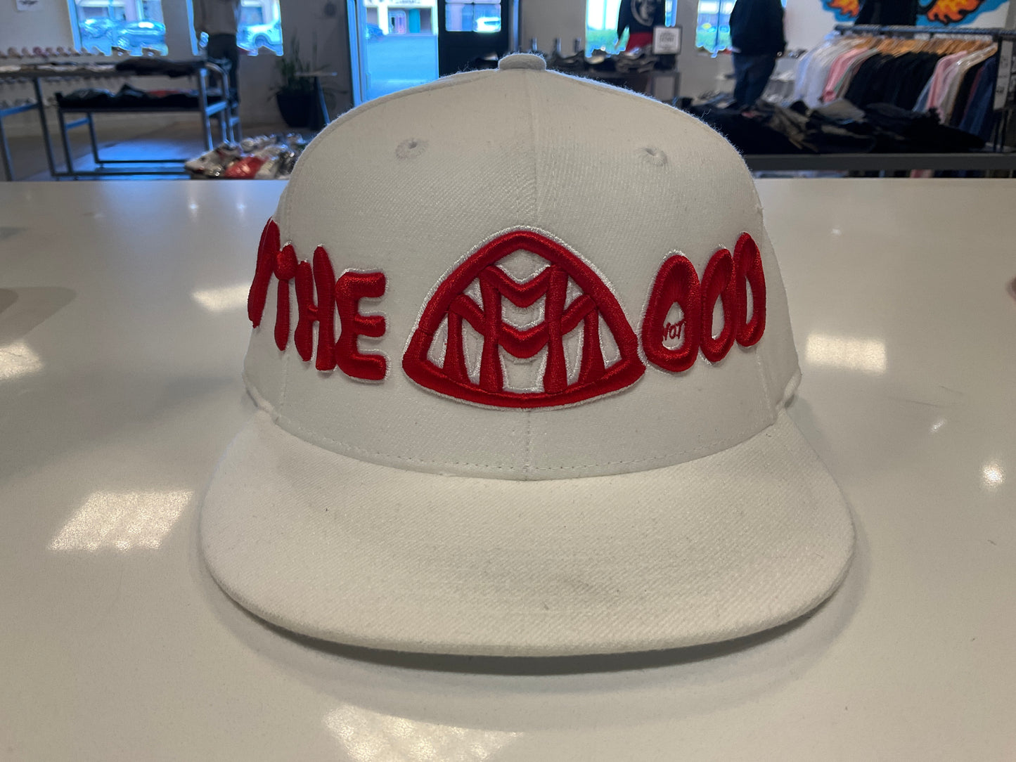 Not In The Mood Hat White/Red