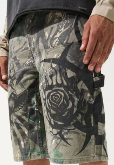 “Paradise” Serenede Denim Shorts