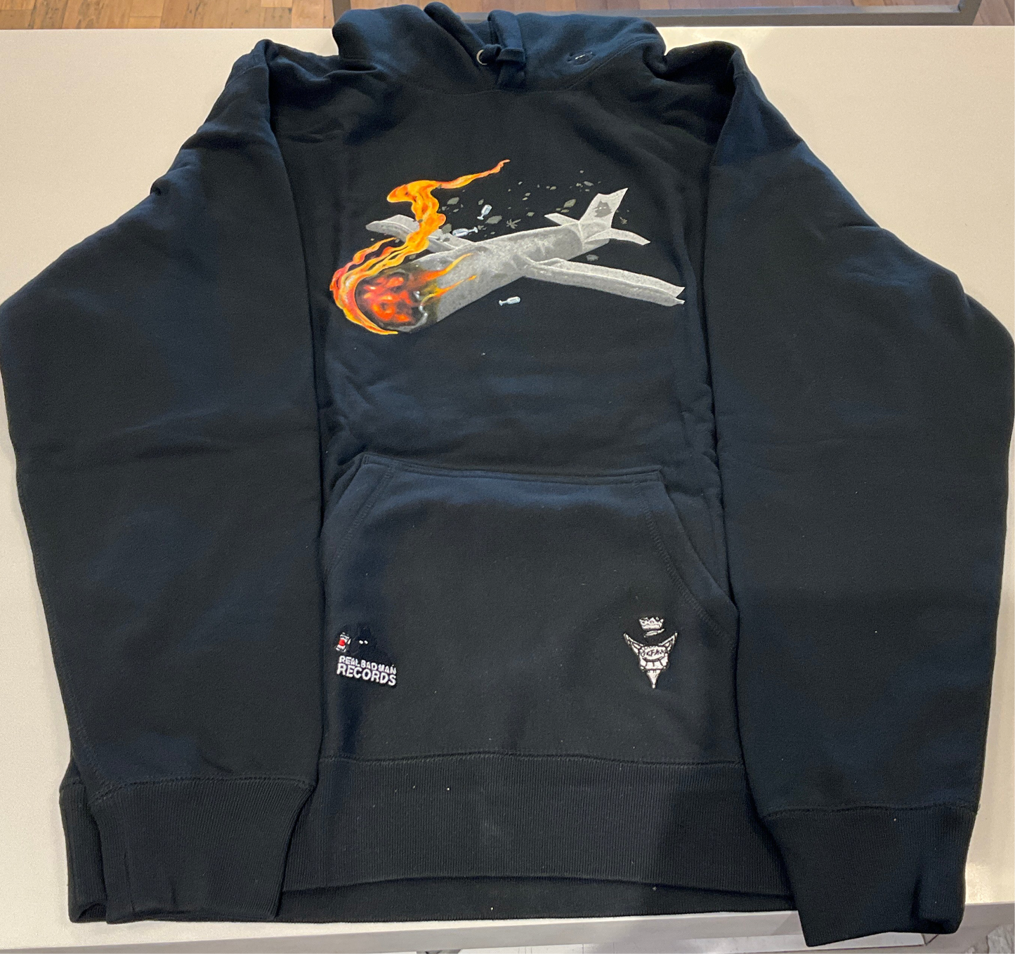 Real Bad Man Real Bad Flight Hoodie Black