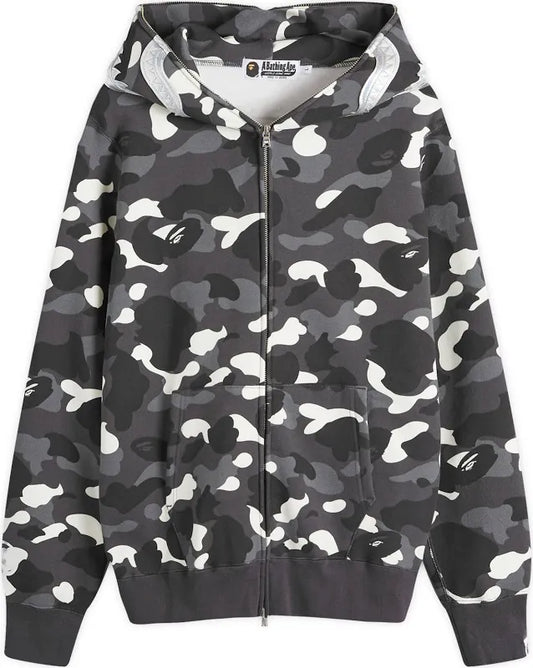Bape Shark Zip-Up Black & White