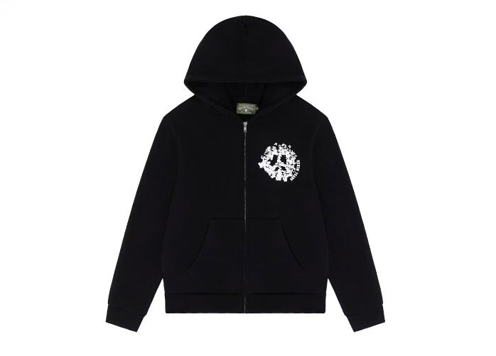 Denim Tears U Zip Hoodie white print
