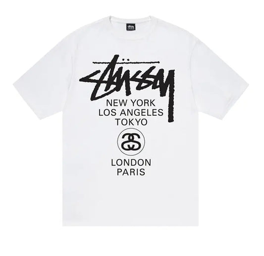 Stussy World Tour Tee White