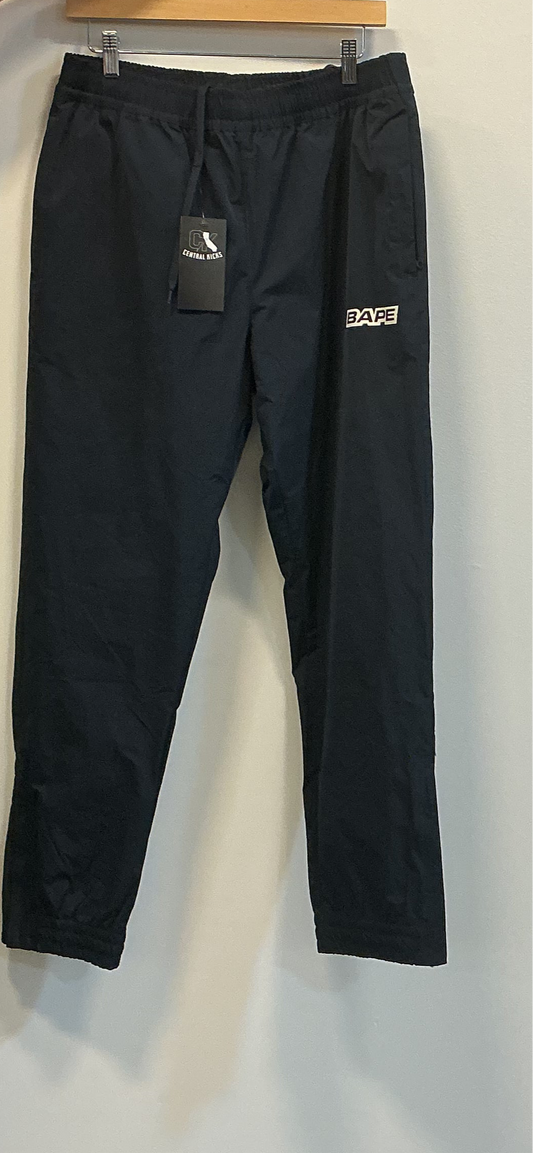 Bape Nylon Track Pants Navy