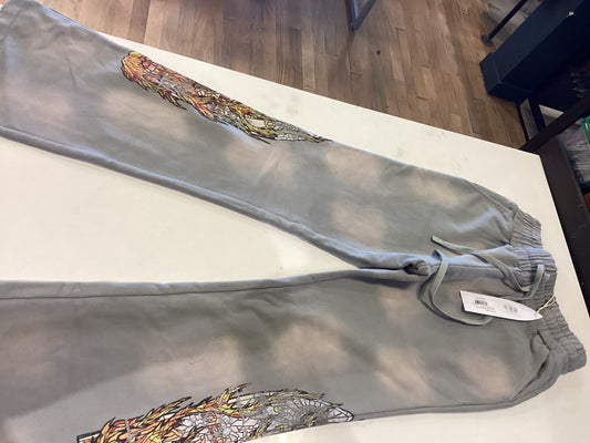 Who Decides War Faded Flame Glass Sweats Vintage Grey