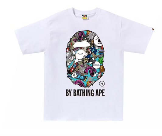 BAPE Comic Art Ape Head Tee