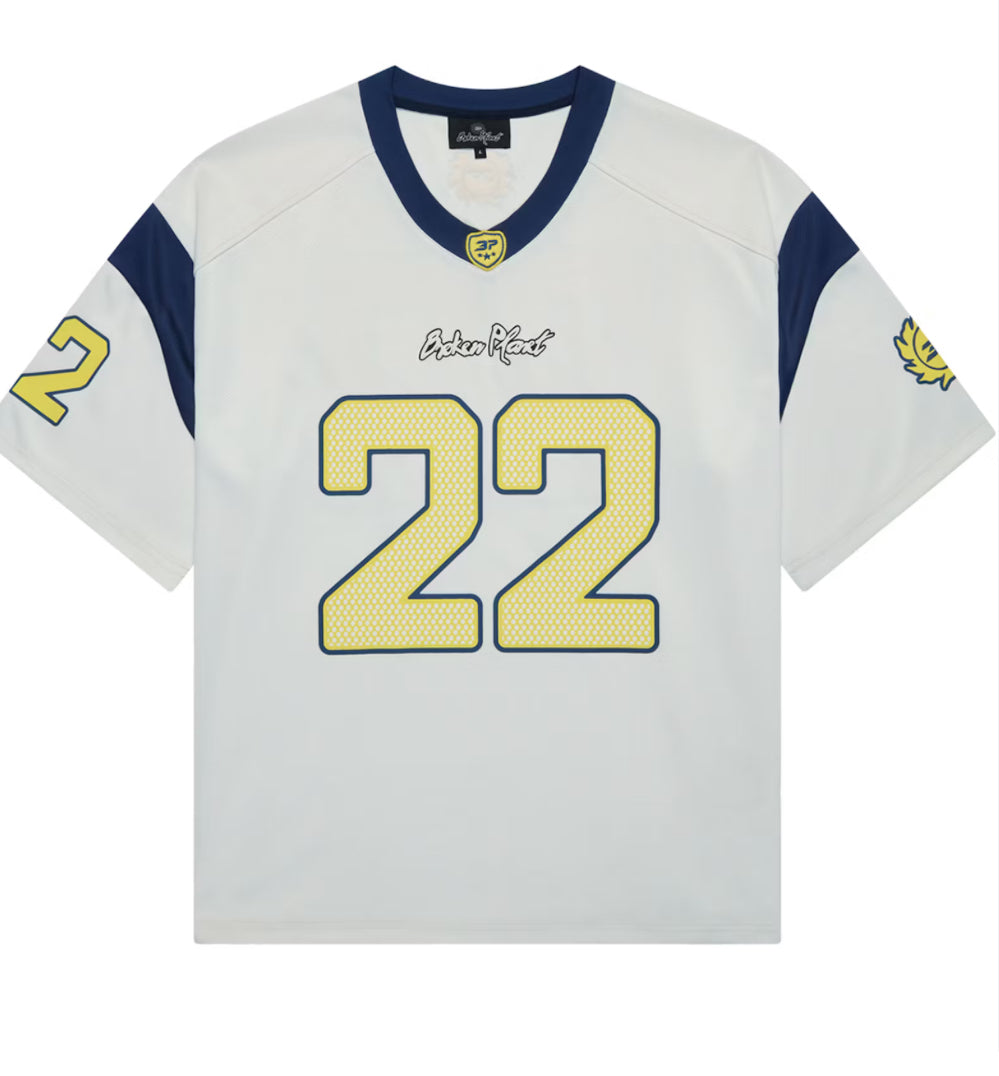 Broken Planet Blue American Football Jersey