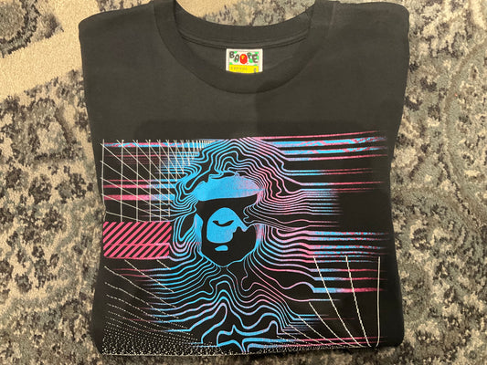 Bape Blue/Red Wire Tee Black