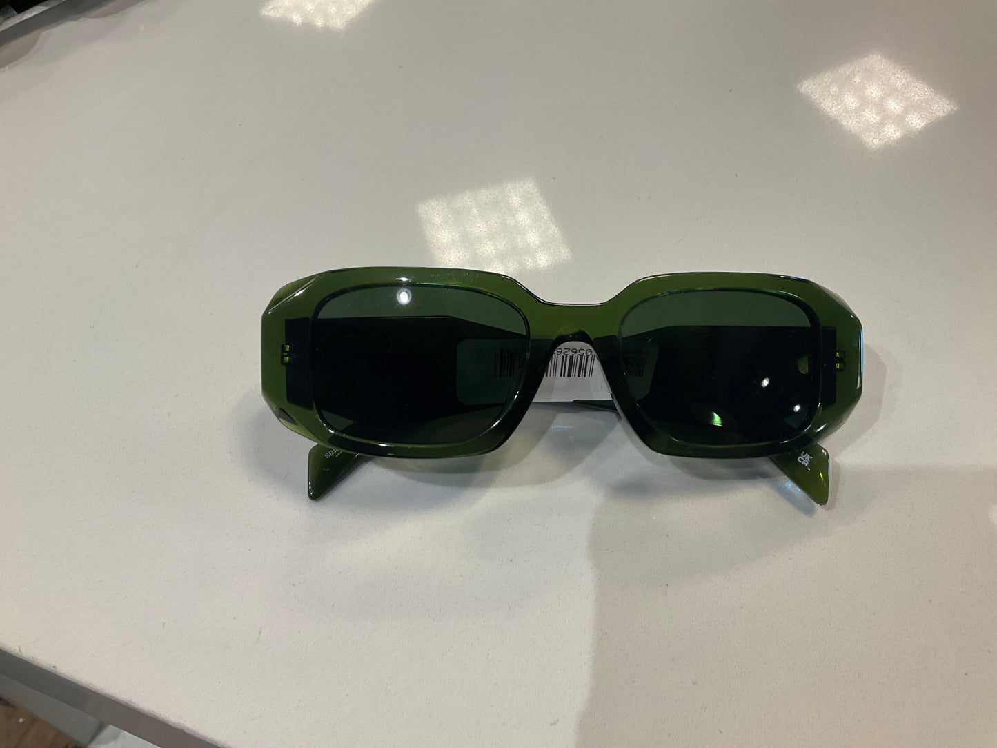 Prada Milano Green Rectangle Glasses