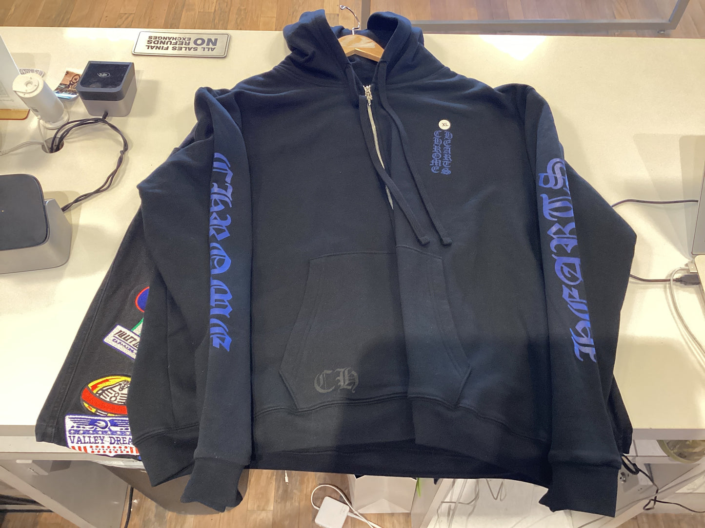 Chrome heart black hoodie