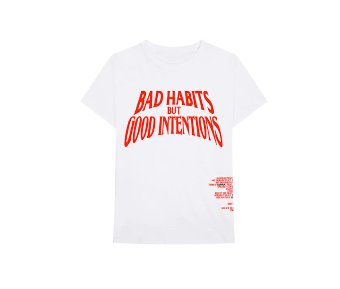 Vlone X Nav Bad Habits Tee White