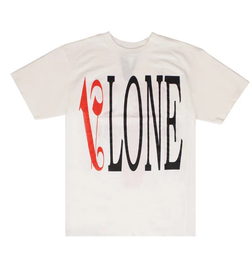 Vlone X Palm Angels Logo Tee White/Red