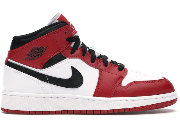 Jordan 1 Mid Chicago White Toe GS