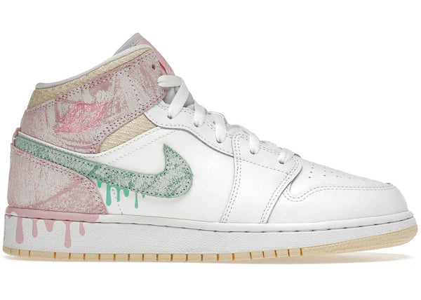 Jordan 1 Mid Paint Drip GS