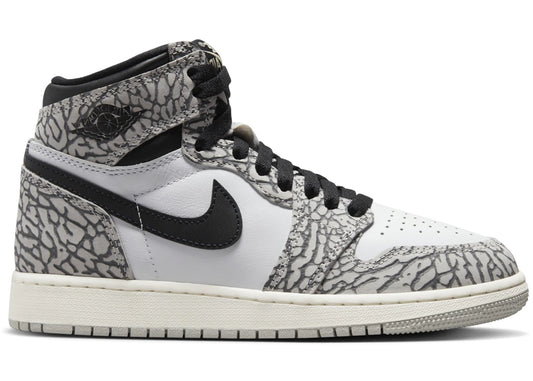 Jordan 1 Retro High OG White Cement GS