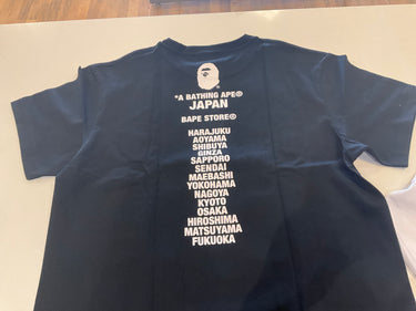 Bape Tee Tokyo Lettering Black