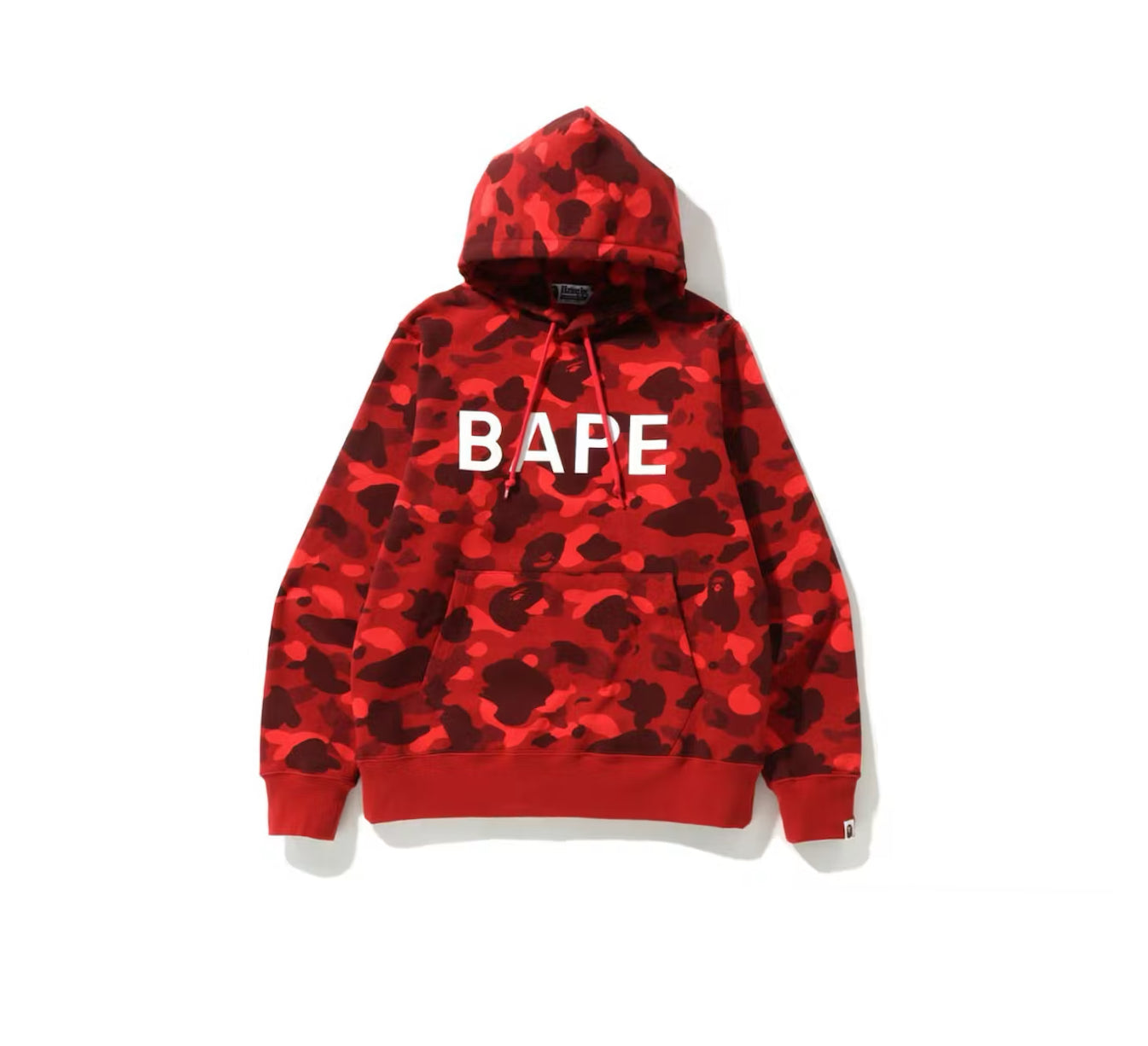 Bape Color Camo Red Pullover Hoodie