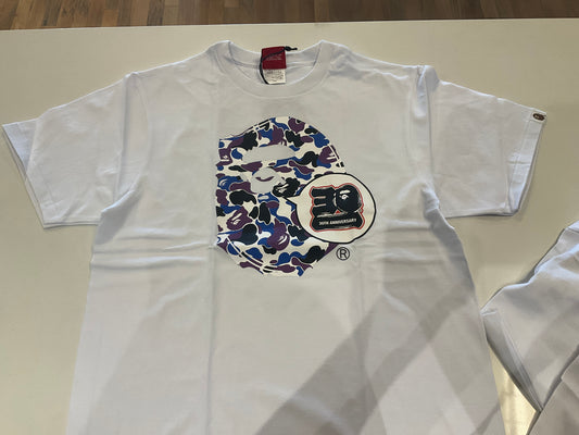 Bape Tee 30th Anniversary Purple/Blue
