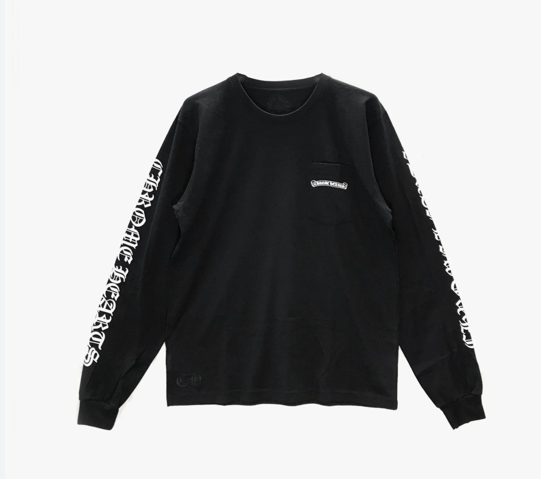 Chrome Hearts Black Scroll Longsleeve