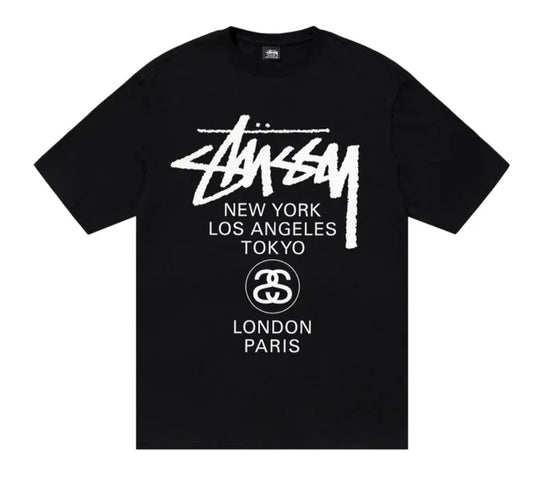 Stussy World Tour Tee Black