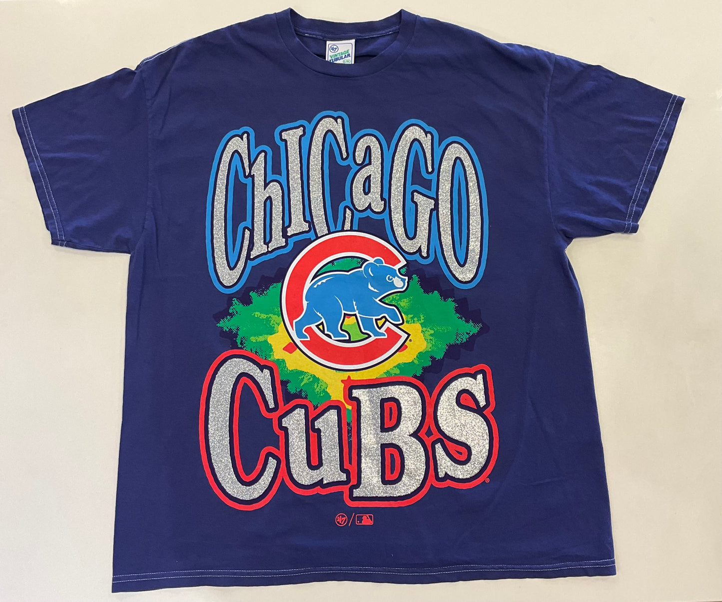 Chicago Cubs Deep Space Purple ‘47 Vintage Tubular Tee
