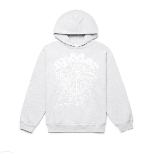 Sp5der OG Web Hoodie Heather Grey