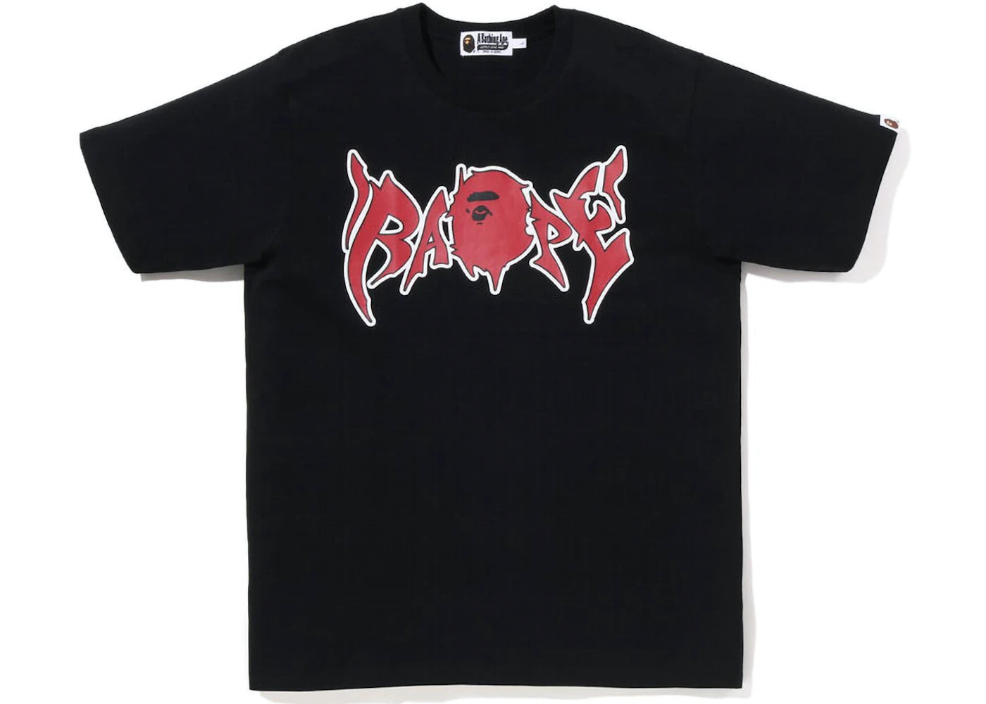 Bape Graffiti Tee Black Red