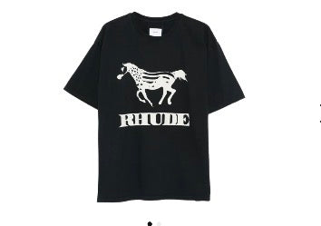 Rhude Vintage Black/White Dinero tee