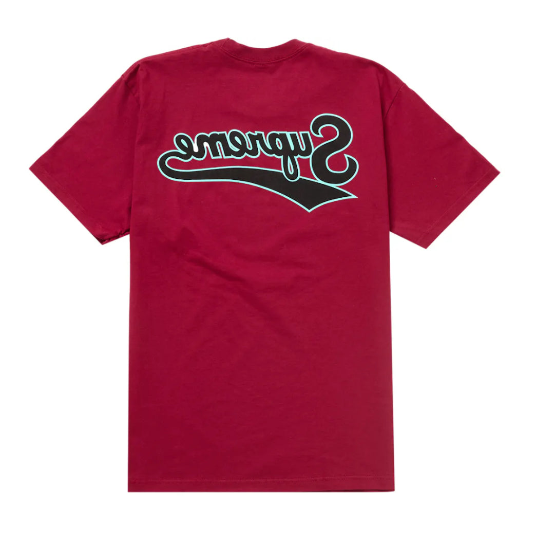 Supreme Backwards Tee Cardinal